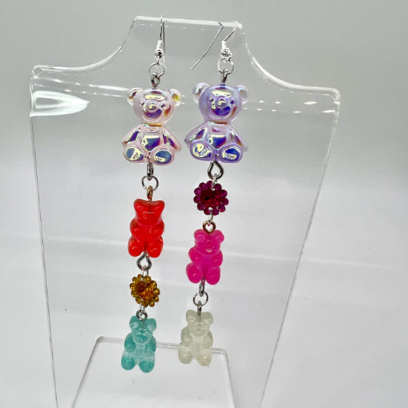 Gummy Bear Earrings - Chain Earrings - Babysitters Club - Claudia Kishi - Picture 1 of 10